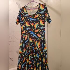 Svaha Rainbowsaurus Twirl Dress
